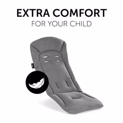 Hauck Liner Seat cover Cotton Charcoal - Additional view 4