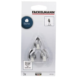 Fackelmann 61217 home storage hook Indoor Kitchen hook Satin steel 3 pc(s)