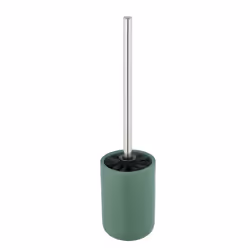 Olinda Toilet Brush Set, Green, Bathroom Accessories with Frosted Finish, Ceramic, 9,5 x 40 x 9,5 cm