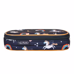 Herlitz 50043507, Soft pencil case, Blue, Image, Zipper, Child, Any gender