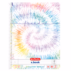 Herlitz New Batik Freedom, Pattern, Multicolour, A4, 80 sheets, 70 g/m², Lined paper
