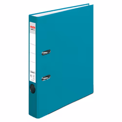 Herlitz 50015955, A4, D-ring, Storage, Polypropylene (PP), Turquoise, White