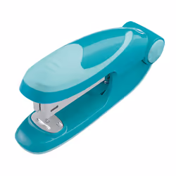 Herlitz 50025435, Turquoise, Standard clinch, Metal, Plastic, Rubber, Top, 50 staples, Box