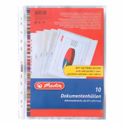 Herlitz 5896204 folder Polypropylene (PP) Transparent A4