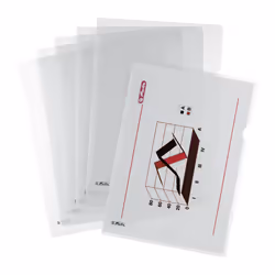 Herlitz 5914304, Conventional file folder, A4, Polypropylene (PP), Transparent, Matt, Landscape/Portrait