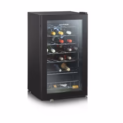 Severin KS 9894, Compressor wine cooler, Freestanding, 33 bottle(s), G, Interior light, Black