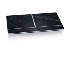Severin DK 1031, Black, Countertop, Zone induction hob, Glass-ceramic, 2 zone(s), 2 zone(s)