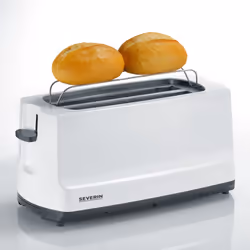 Severin AT 2234 toaster 4 slice(s) 1400 W Grey, White