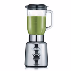Severin SM 3710, Tabletop blender, 1.5 L, Pulse function, Ice crushing, 1000 W, Black, Stainless steel