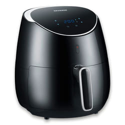 Severin FR 2445 fryer Single 5 L Stand-alone 2000 W Hot air fryer Black, Metallic, Silver