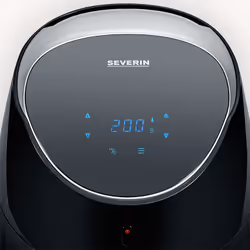 Severin FR 2445 fryer Single 5 L Stand-alone 2000 W Hot air fryer Black, Metallic, Silver