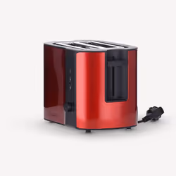 Severin AT 2217 toaster 2 slice(s) 800 W Metallic, Red - Additional view 5