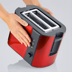 Severin AT 2217 toaster 2 slice(s) 800 W Metallic, Red - Additional view 7