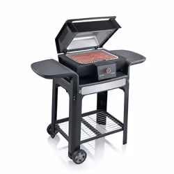 Severin PG 8139 outdoor barbecue/grill Cart Electric Black, Stainless steel 3000 W