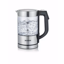 Severin WK 3458 electric kettle 0.5 L 1100 W Black, Transparent