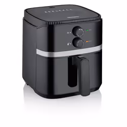 Severin FR 2452 fryer Single 4.3 L Stand-alone 1500 W Hot air fryer Black, Silver