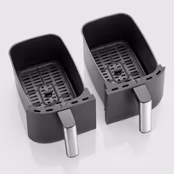 Severin FR 2453 fryer Double 3.25 L Stand-alone 2850 W Hot air fryer Black, Silver - Additional view 4