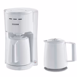 Severin KA 9309, Drip coffee maker, 1 L, Ground coffee, 1000 W, White