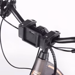 E-Bike handlebar basket with quick attachment, specially developed for e-bikes, load capacity 5 kg, suitable for all standard displays with a width of