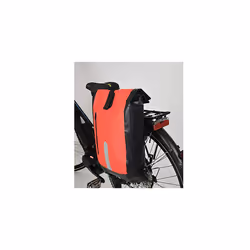 86282 Bicycle Pannier Rack Bag with Backpack, Waterproof Material, Comfortable Handling, with Reflective Stripes, Red