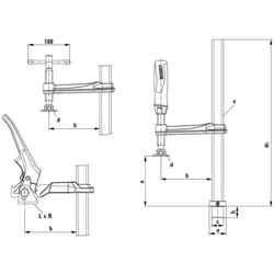 BESSEY TW16-20-10K clamp Platinum