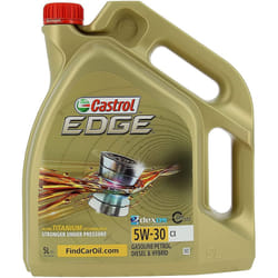 Castrol 52605 Edge with Fluid Titanium Technology 5W-30 C3, 5 liters