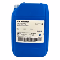 Engine oil; ARAL; TURBORAL; 15W-40 20 Mineral Oil; for MERCEDES-BENZ, MITSUBISHI, IVECO, NISSAN, TOYOTA