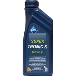 Aral Supertronic K 5W-30 1l Engine oil 15CBE4 BMW: 5 Saloon, 3 Saloon, 1 Hatchback, VOLKSWAGEN: Golf 5, Golf 7, Polo V Hatchback