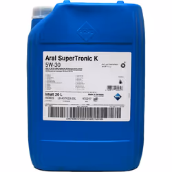 Engine oil; ARAL; SuperTronic K; 5W-30 20; for VOLKSWAGEN, BMW, AUDI, MERCEDES-BENZ, SKODA