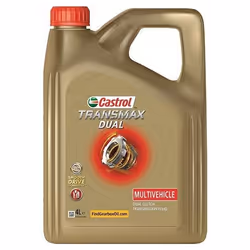 Transmission Oil; CASTROL; Transmax Dual Multivehicle; 75W Synthetic Oil 4; for MERCEDES-BENZ, AUDI, MINI, SKODA, VW