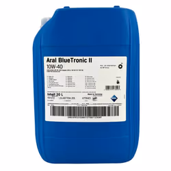 Engine oil; ARAL; BlueTronic II; 10W-40 20; for VOLKSWAGEN, MERCEDES-BENZ, TOYOTA, AUDI, HONDA