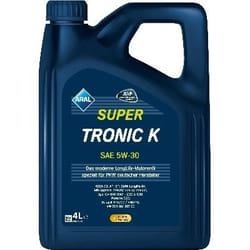 Aral Supertronic K 5W-30 4l Engine oil 15F476 VOLKSWAGEN: Golf 5, Golf 7, Polo V Hatchback, BMW: 5 Saloon, 3 Saloon, 1 Hatchback, AUDI: A3 Sportback