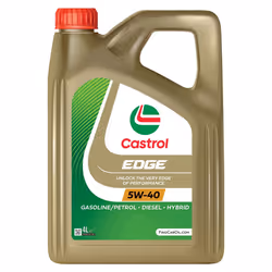 Engine oil; CASTROL; EDGE; 5W-40 4 Synthetic Oil; for FIAT, BMW, NISSAN, VOLKSWAGEN, VAUXHALL