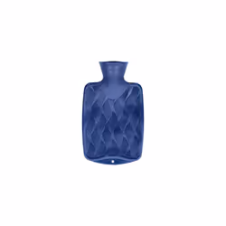 3D Single Ribbed Navy Blue Small 0.8L Hot Water Bottle