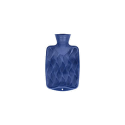 3D Single Ribbed Navy Blue Small 0.8L Hot Water Bottle