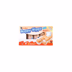 Kinder Happy Hippo Biscuits Milk and Hazelnut- Pack of 3