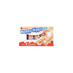 Kinder Happy Hippo Biscuits Milk and Hazelnut- Pack of 3