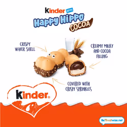 Kinder Happy Hippo Chocolate Biscuit 20.7g ( pack of 28 )