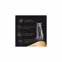 Sheba Fine Recipes with Turkey in Sauce â Wet cat food trays for adult cats â 22 x 85 g