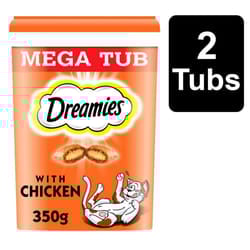 DREAMIES Cat Treats With Chicken 2x350g MegaTub