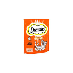 Dreamies Mega Pack Cat Treats, Tasty Snacks with Delicious Chicken, 6 Pouches of 200 g