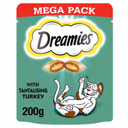 6 x 200g Dreamies Cat Treats with Turkey Mega Pack