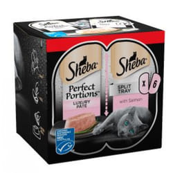 Sheba Perfect Portions With Salmon In Loaf 3x(2x37.5g) (Pack of 8)