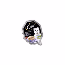 Cesar Garden Terrine Adult Wet Dog Food, Juicy Lamb, Turkey and Green Beans in Loaf, Garnished with Garden Vegetables, 8 x 15 ...