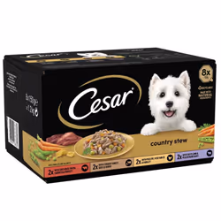 24 x 150g Cesar Country Kitchen Dog Food Trays Special Selection in Gravy