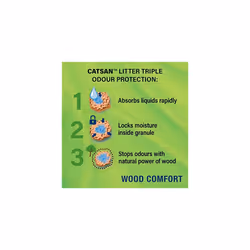 Wood Comfort Litter 20 Litre Bag, 100 Percent biodegradable, extra absorbent