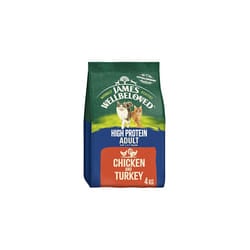 Adult High Protein Chicken and Turkey 4 kg Bag, Hypoallergenic Dry Cat Food