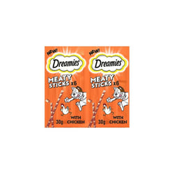 Meaty Sticks 84 Pieces, Cat Treats Tasty Snacks with Delicious Chicken, Pack of 14 x(30g)