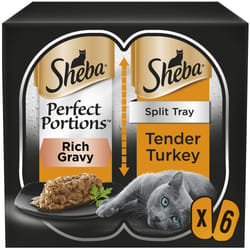Perfect Portions Cat Food Tray with Turkey Chunks in Gravy (pack of 8)