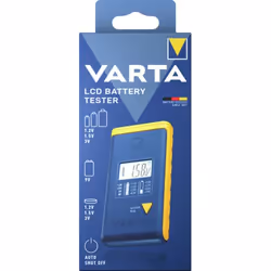 Varta LCD battery tester Blue, Yellow